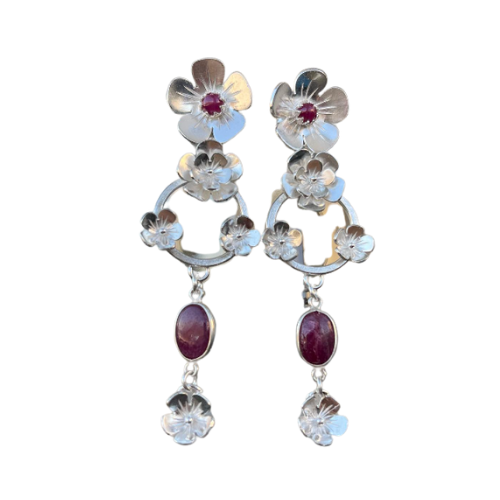 21 Joyas De Plata Aros Con Engaste