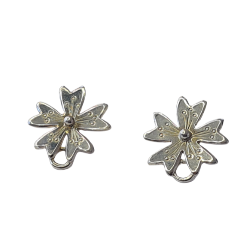 33 Joya De Plata Aros Flor