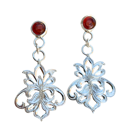 42 Joyas De Plata Aros Con Engaste De Plata