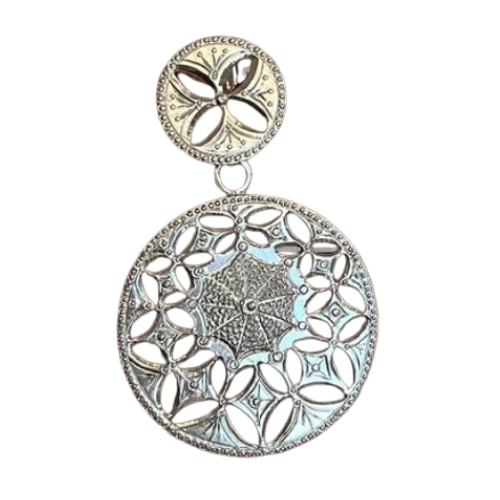 8 Colgante De Plata Joyas Tallado A Mano